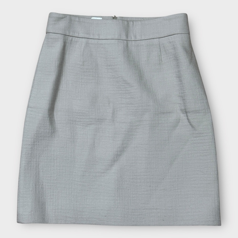 M Missoni Pencil Skirt Womens 6 Grey Textured 100% Virgin Wool Made in Italy